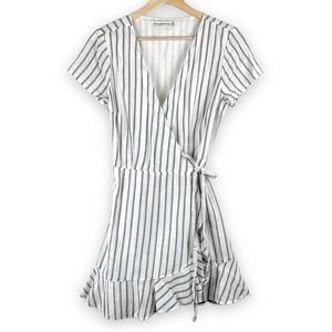 Abercrombie Striped Wrap Dress - Size MP